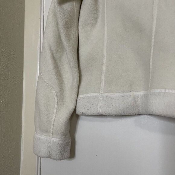 PATAGONIA Synchilla Ivory White Fleece Sherpa full zip jacket women small - Picture 4 of 5